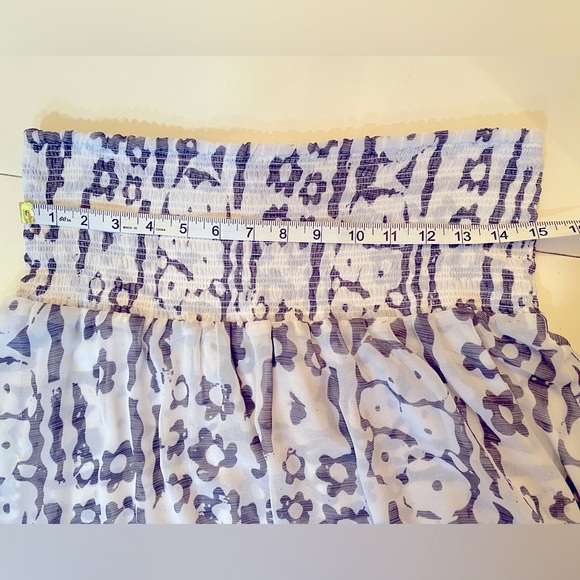 CABI Flirt Mini Skirt Cornflower Floral - Picture 9 of 14